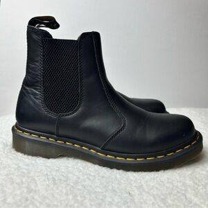Dr. Martins Black Slip On Rubber Boots